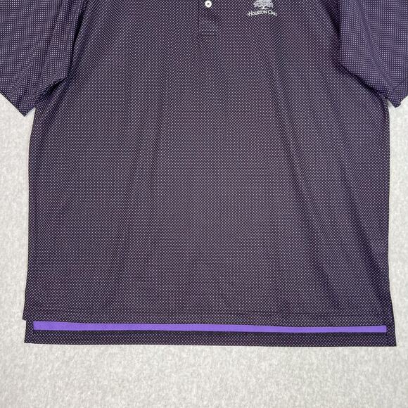 Turtleson Shirt Mens XL Tour Performance Golf Polo Houston Oaks Country Club - Picture 4 of 7